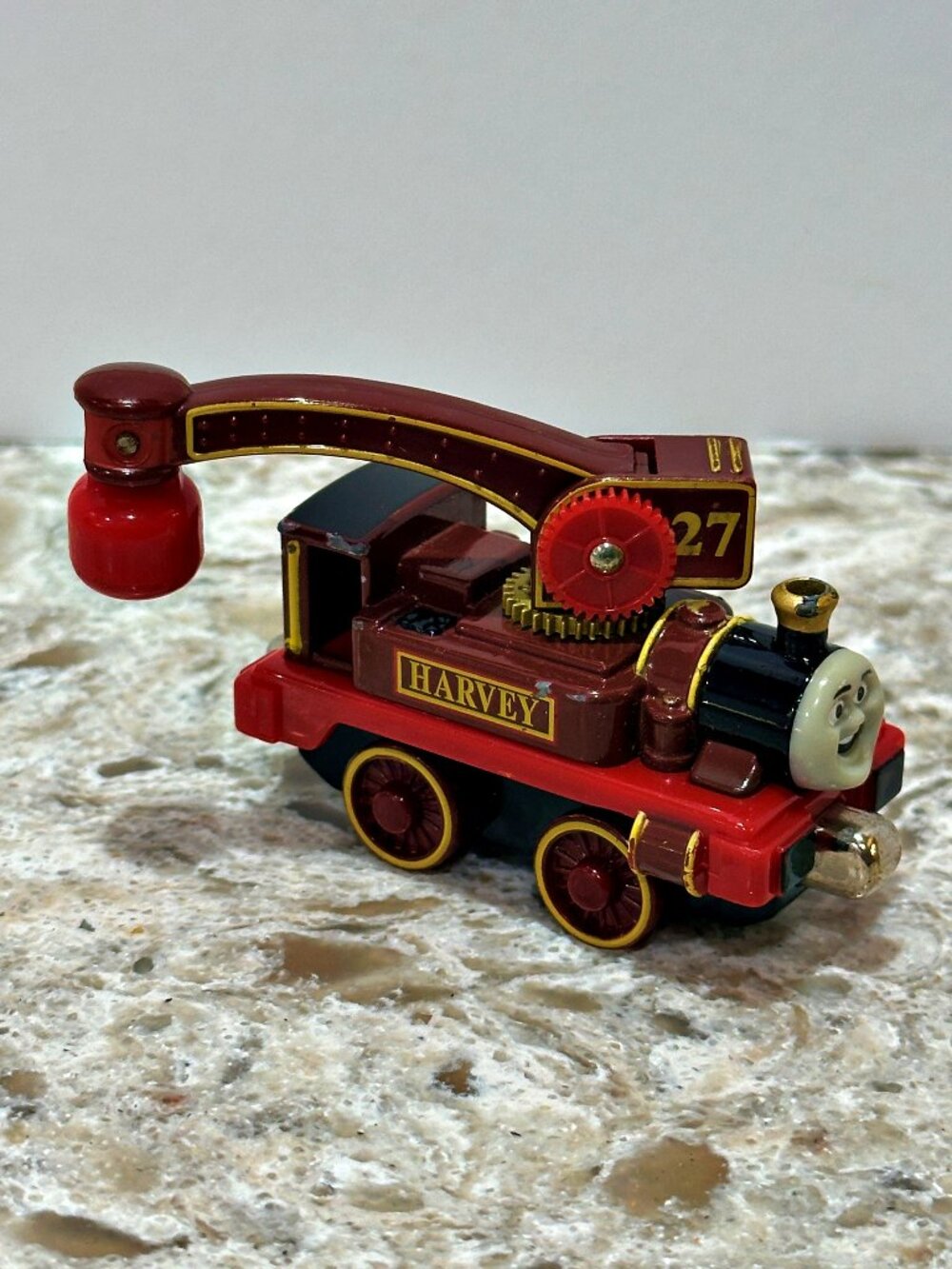 Thomas & Friends Harvey the Crane Engine Die Cast Take Along 2003 Learning Curve